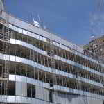 Barrera fónica en Castellana, Madrid